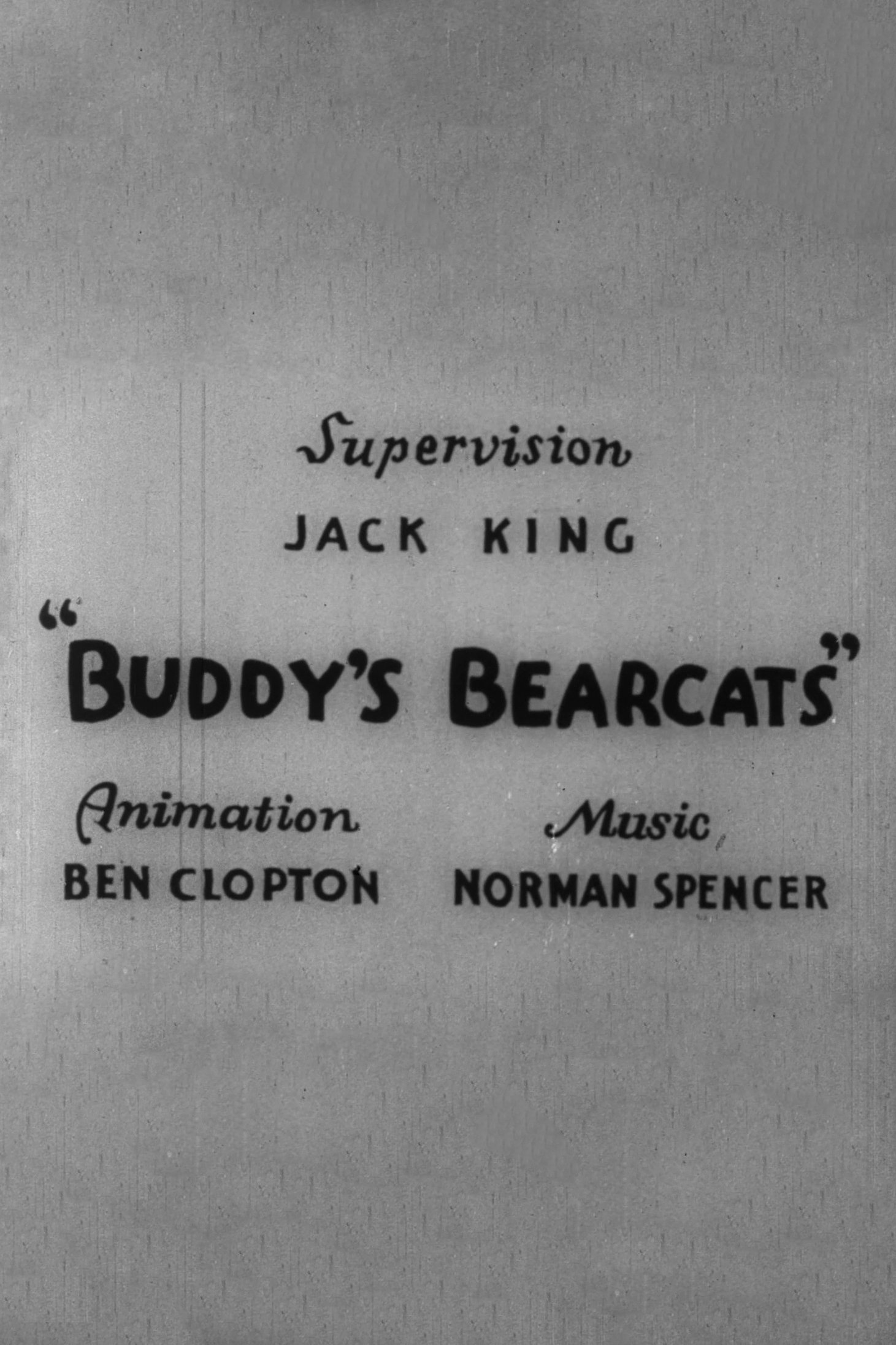 Buddy's Bearcats poster